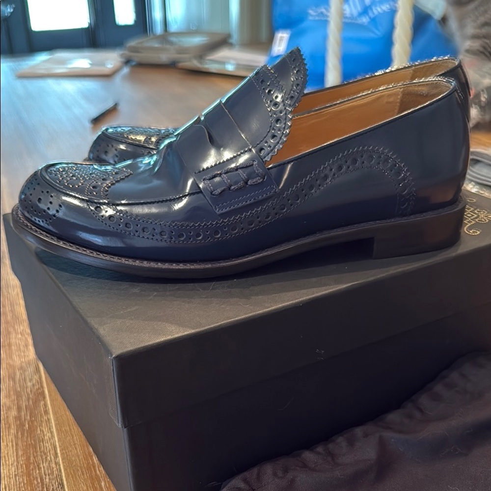 Office of Angela Scott Ms Charlotte  Leather Loafers 38.5 or 8.5